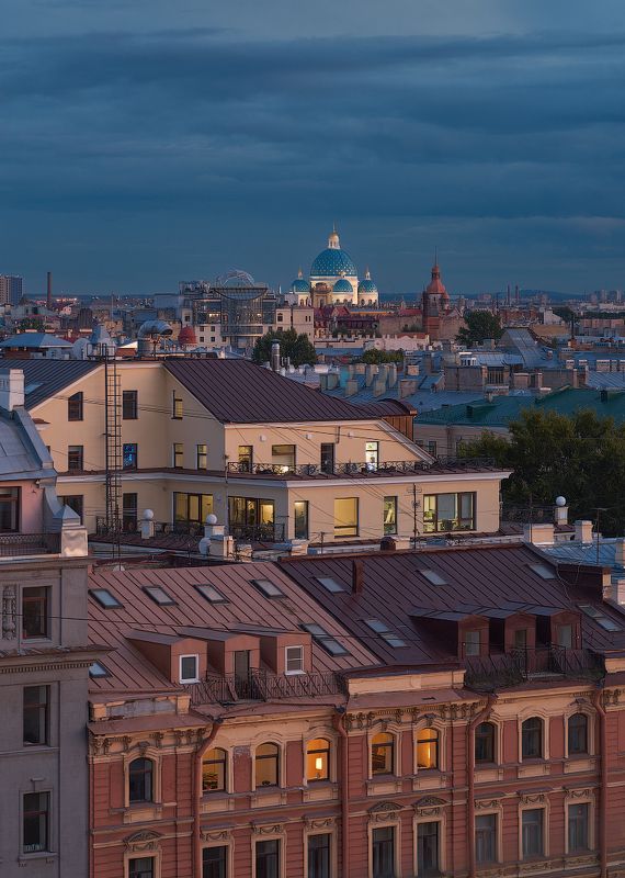 Вечерний Петербург. Троицкий собор фото превью