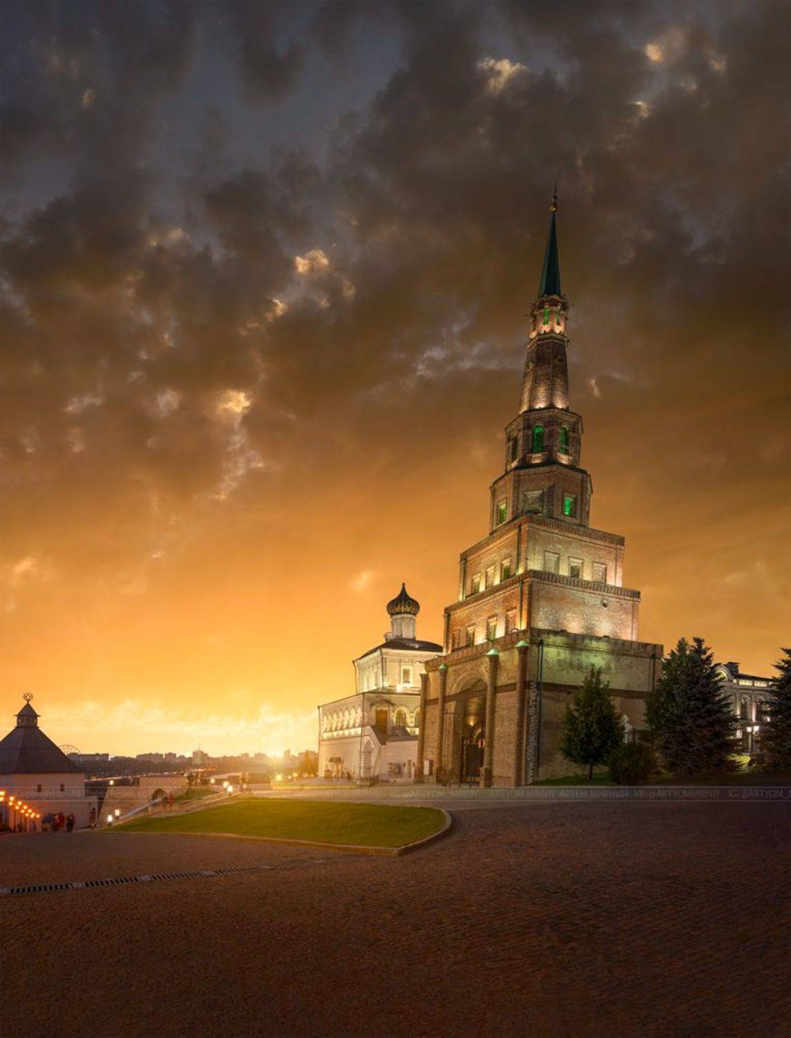 Башня Сююмбике. Город Казань (Россия). Автор: Мирный Артём книга владыка моря, казань, россия, татарстан, башня сююмбике, артем мирный, закат, tower suyumbike, архитектура, artyom mirniy, tatarstan, russia, кремль, kremlin, ведута, каприччио, фотохудожник, capriccio, veduta, photoartist,, Мирный Артём