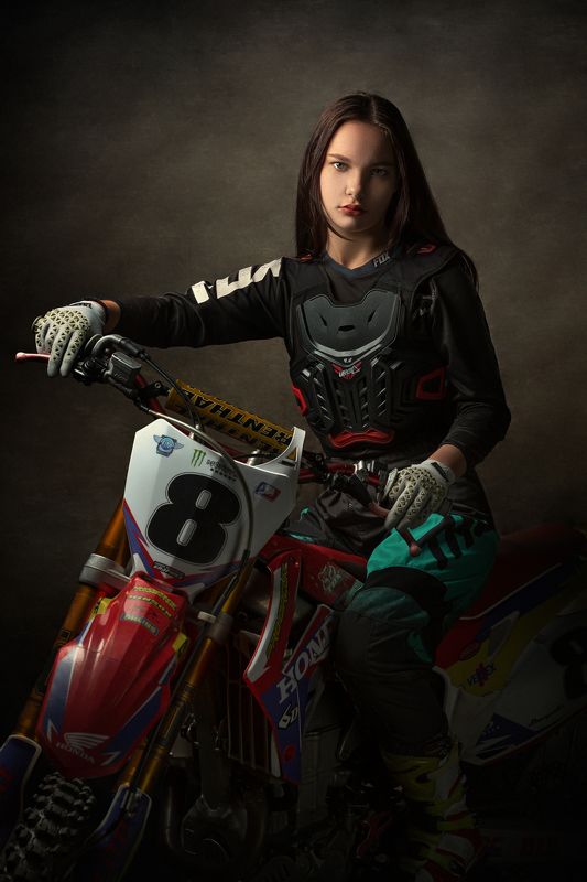 девочка, мотокросс, В пятнадцать...photo preview
