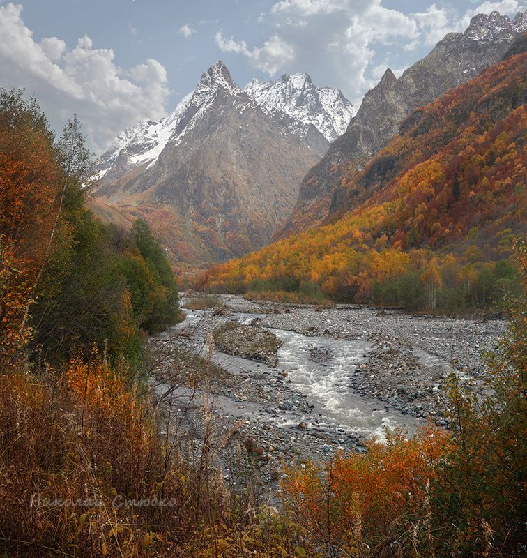 кавказ горы домбай ульген осень *** фото превью