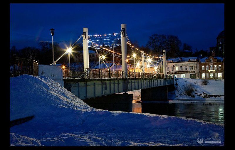 Мост, Пешеходный, Торжок Пешеходный мост в Торжкеphoto preview