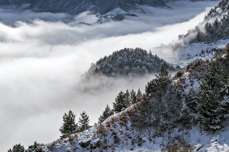 Горы, Кавказ, Облака, Осетия Гуляя над облакамиphoto preview