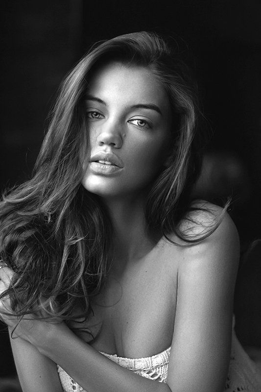 girl, portrait, canon, test, model, model test, Black and white, b&W Valeriaphoto preview