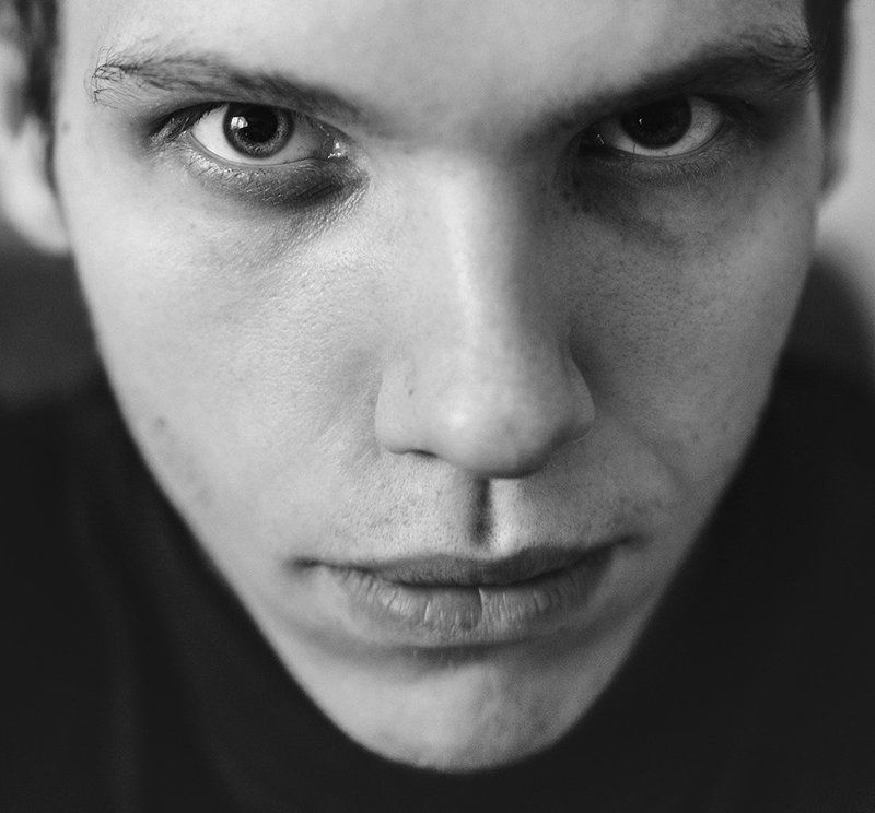 Art photo, Black & white, Poland, Portrait, Selfie Iphoto preview