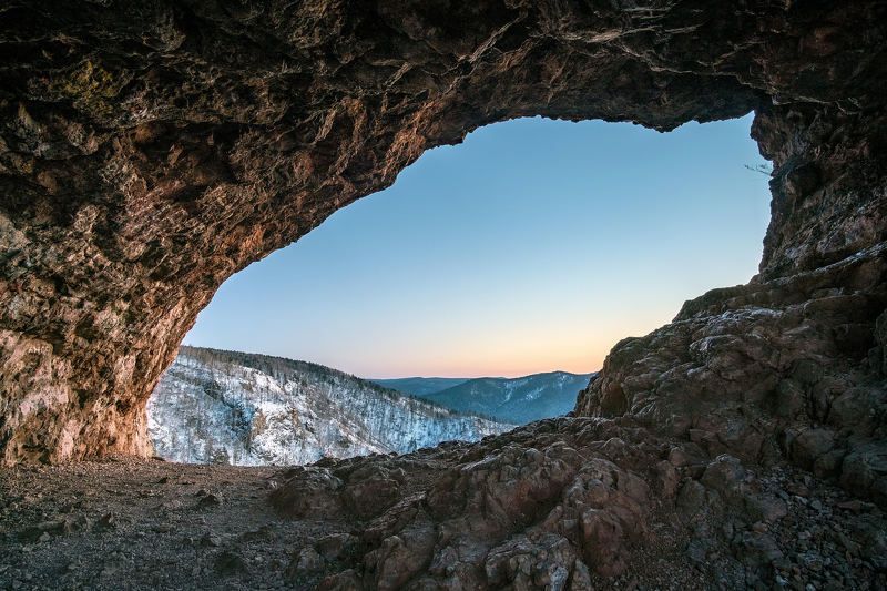 скала арка, торгашинский хребет, красноярск Окно в...photo preview