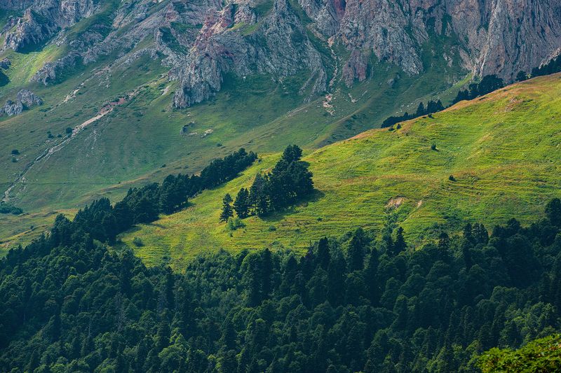 адыгея , лаго-наки , горы Адыгейский пейзажphoto preview