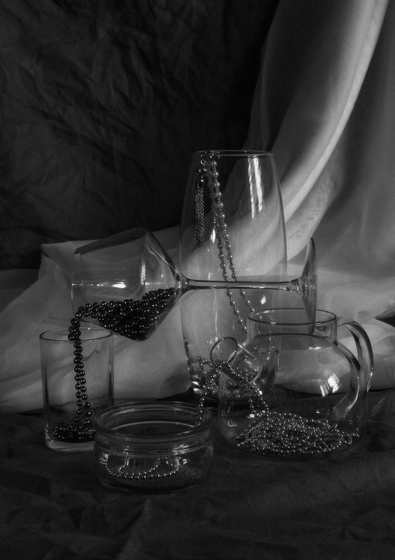 натюрморт, чб, стекло Прозрачныеphoto preview