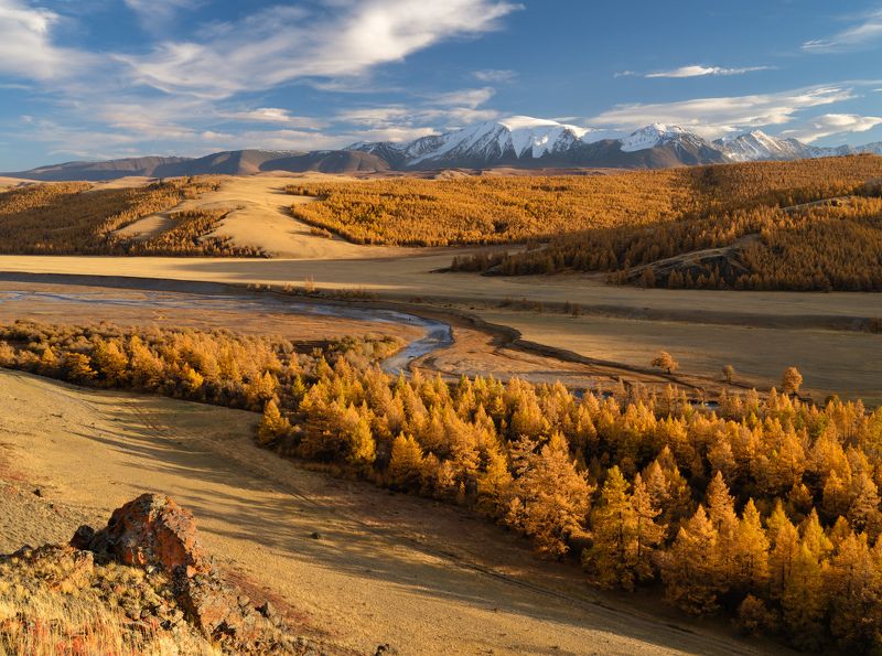 тыва, тува, осень, горы, монгун-тайга Между летом и зимой...photo preview