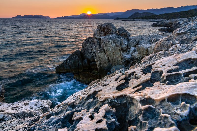 закат, турция, демре, море, средиземное море, пейзаж,  ninaslashchilina, turkey, landscape, sunset закат над средиземным моремphoto preview