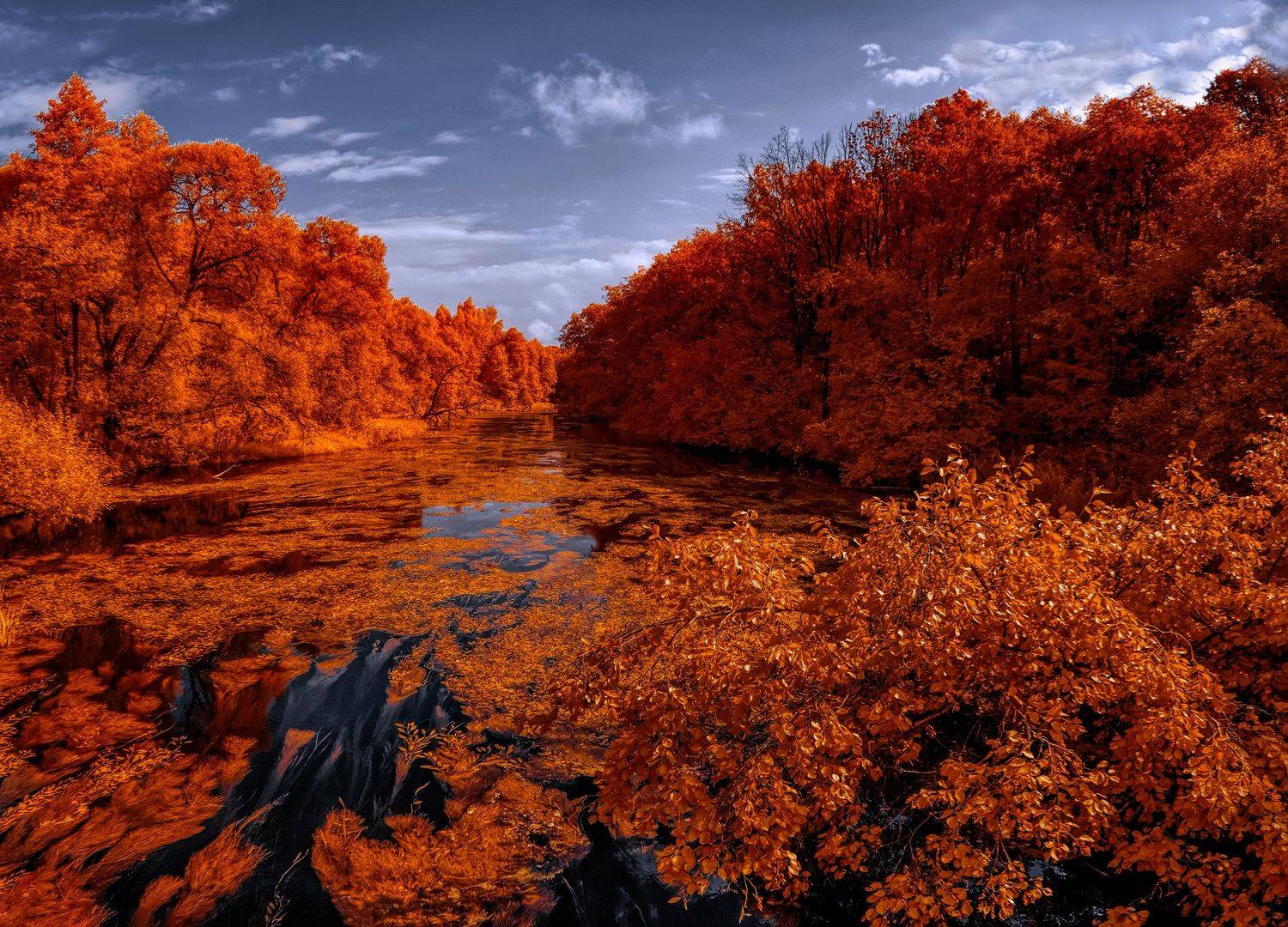 Сколько в реку не смотри.... Автор: Sixten (Сергей) infrared,ик-фото,инфракрасное фото, инфракрасная фотография, пейзаж, лето, Sixten (Сергей)