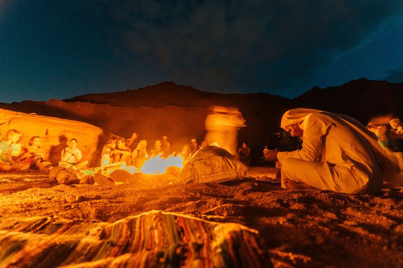 travel, egypt, night Night in Desertphoto preview