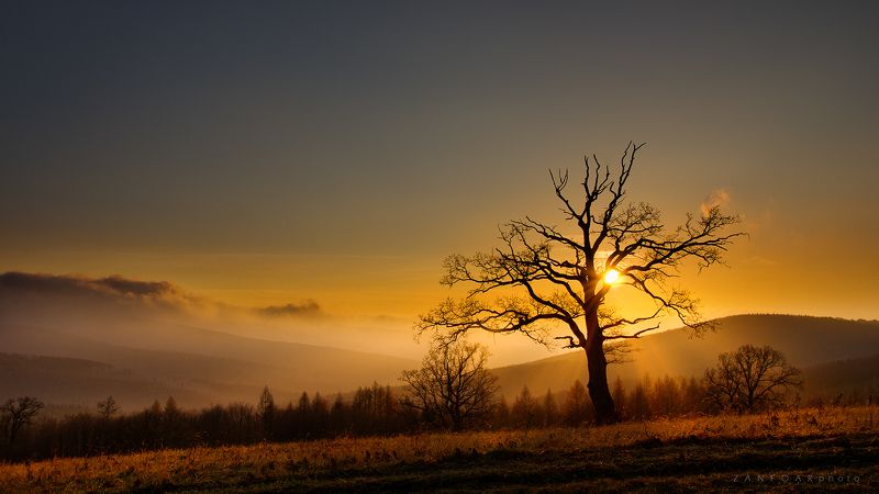 закат, zanfoar,занфоар,чешская республика ,моравия,никон,landscapes закаты - Белые Карпатыphoto preview