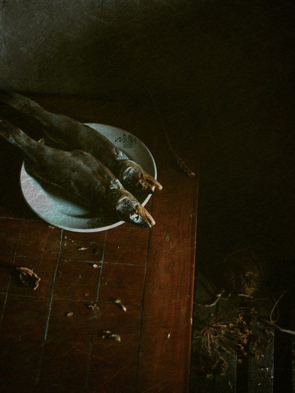 Небольшой этюд с рыбой фото превью