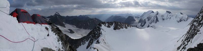 Делоне, альпинизм, лагерь, Катунский хребет, Алтай На ребре Делонеphoto preview