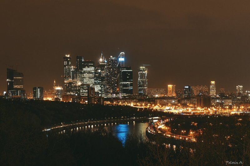 Москва, ночь, город, Москва-сити Night Moscowphoto preview