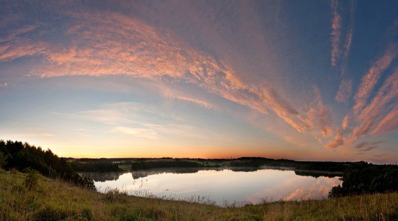 ирландия, фототур, литва, рассвет, озеро, отражение Рассвет над озеромphoto preview