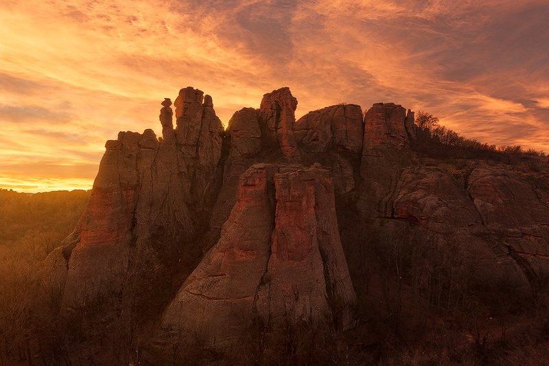 11-16, 60D, Belogradchik, Belogradchik rocks, Bulgaria, Canon, Clouds, Dramatic, Fire, Glow, Landscape, Nature, Orange, Rocks, Sky, Sunset, Tokina Fire in the skyphoto preview