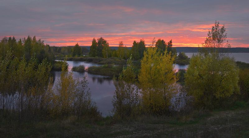 Вечер в начале октября фото превью