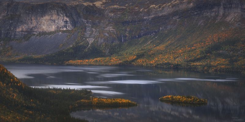 ловозерские тундры, луяврурт, сейдозеро, кольский полуостров, осень, тайга, озеро, лес Священное озероphoto preview
