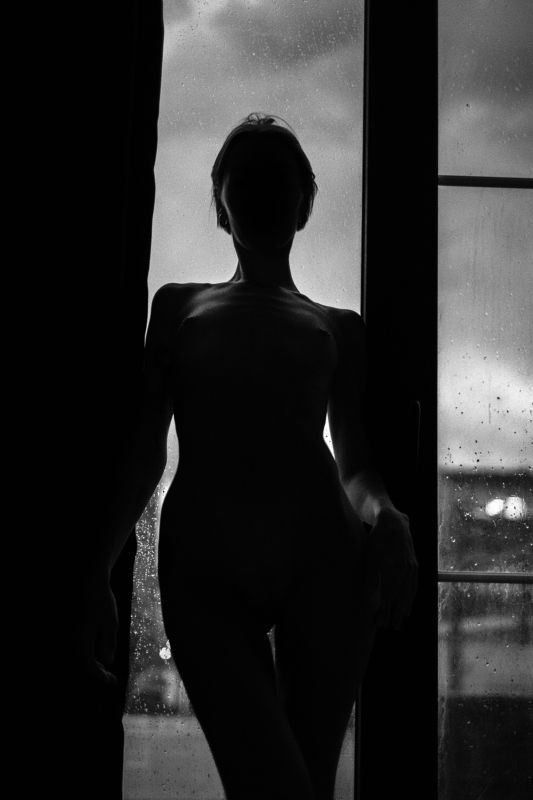 body, bnw, light, indoor, girl, окно, силуэт Pollyphoto preview