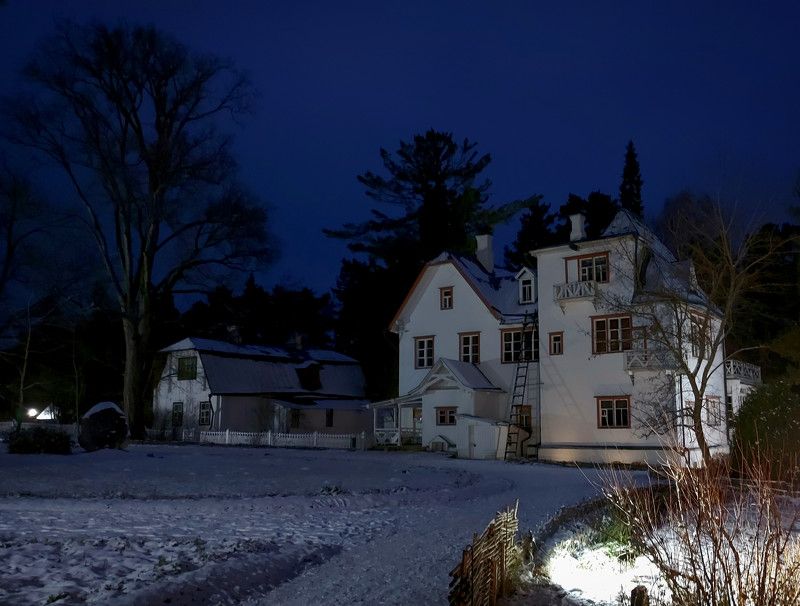 музей, усадьба, вечер, пейзаж, осень, сумерки Прогулка в музее-усадьбе художника В.Д.Поленова. Тульская обл. Ноябрь 2022.photo preview