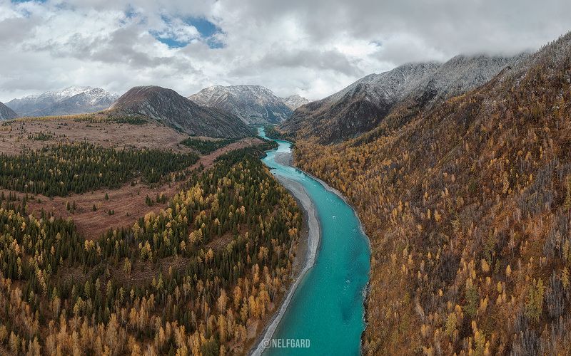 алтай, осень, онгудай, катунь, горы  фото превью