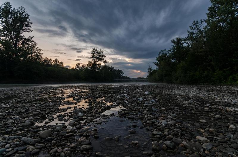 река, пшеха, вечер photo preview
