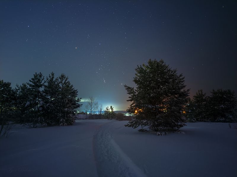 печора, север, коми Вечер ноябряphoto preview
