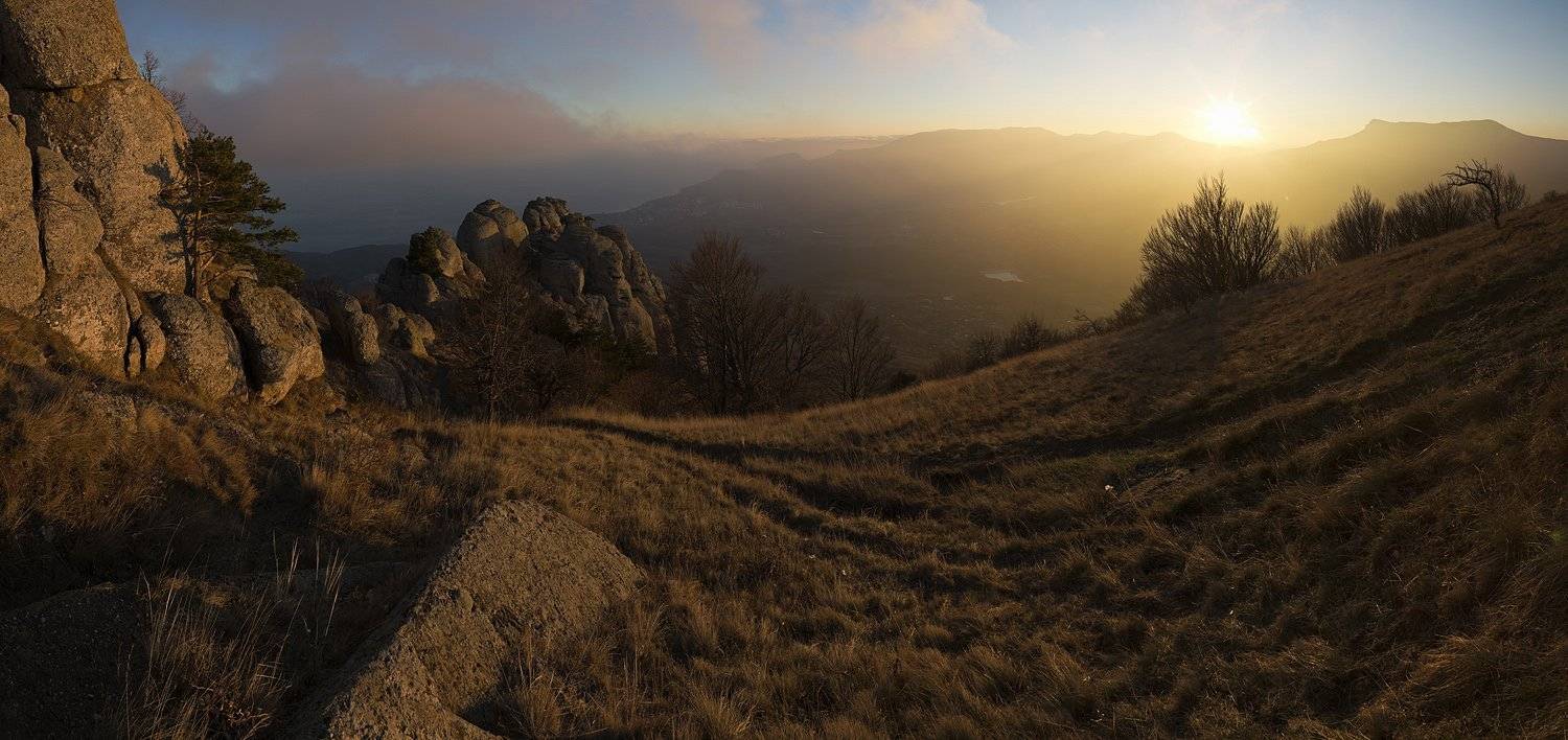 *****. Автор: Nikolai (locus) горы, демерджи, закат, крым, осень, Nikolai (locus)