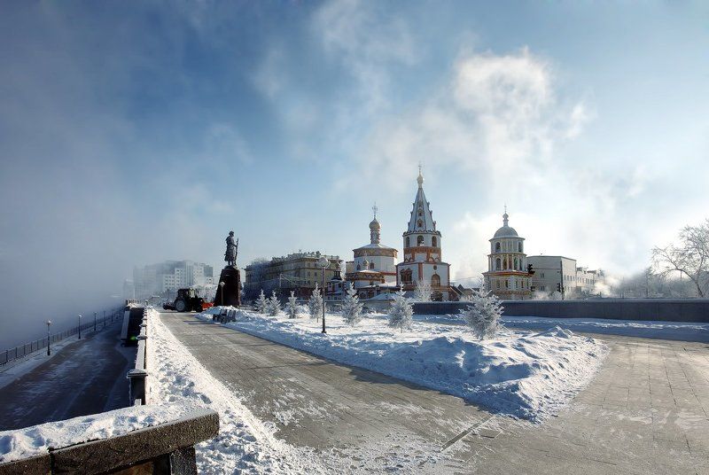 И город мой...морозный очень фото превью