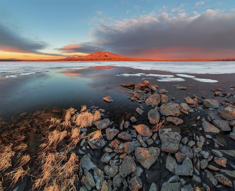 Весна, Восход, Горы, Зюраткуль, Озеро, Пейзаж, Природа, Путешествие, Рассвет, Урал, Утро, Южный урал *****photo preview