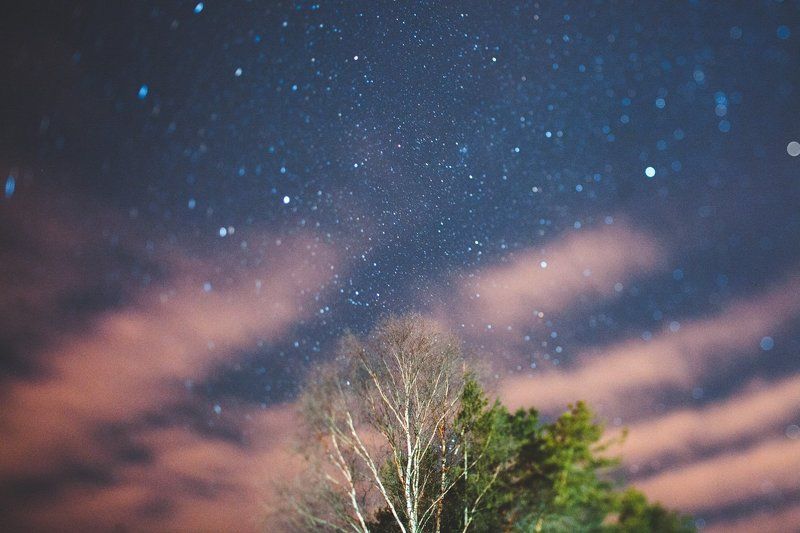 Ts-e45mm, Звезды, Небо, Ночь, Пейзаж Где-то там далекоphoto preview