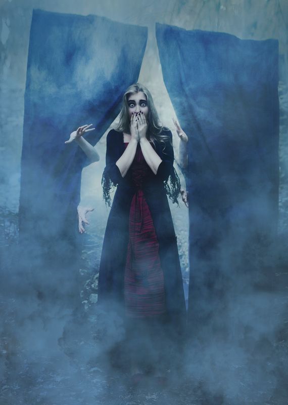 Арт, Девушка, Портрет девушки, Страх, Фотоарт Horrorphoto preview