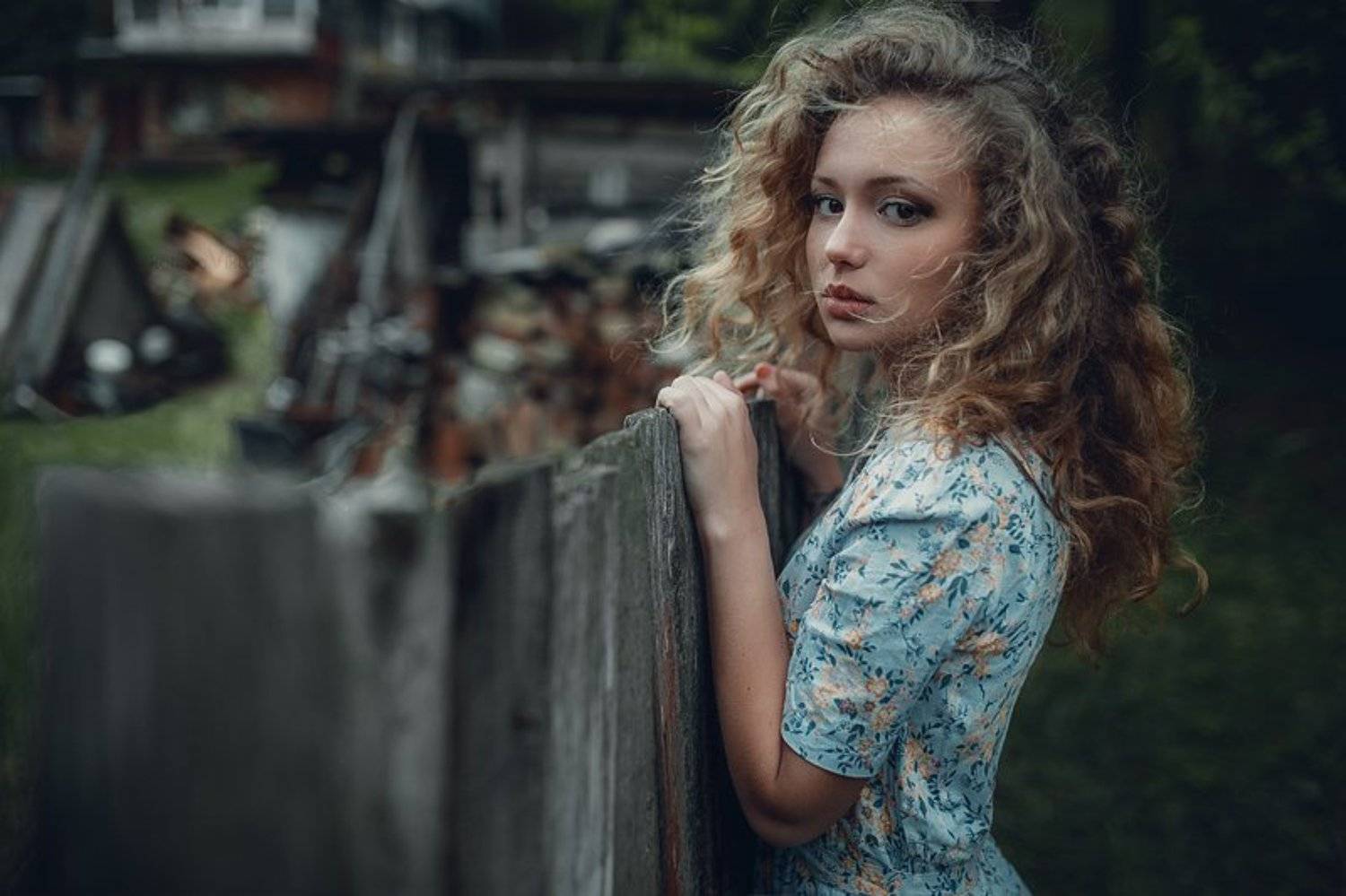 Girl, Волосы, Девушка, Деревня, Красота, Одиночество, Виктор Корнеев