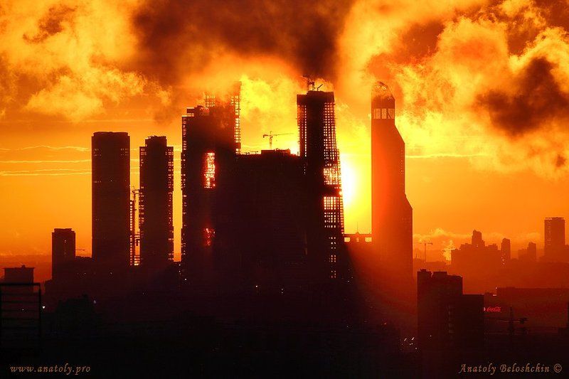 Закат, Москва, Москва-сити Москва. Закат # 3photo preview