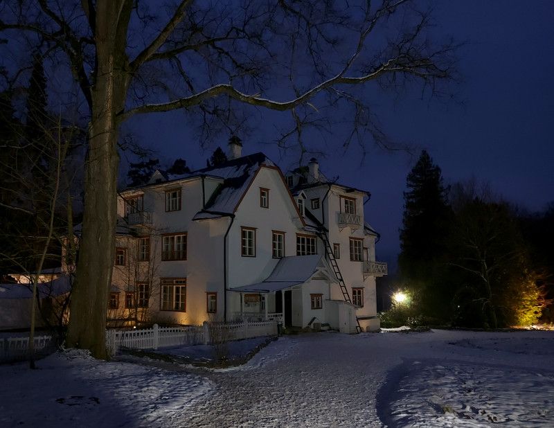 музей, усадьба, вечер, пейзаж, осень, сумерки Ноябрьский вечер в Поленово.photo preview