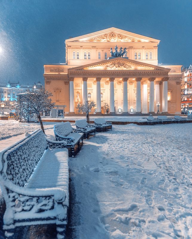 snow, moscow, winter, театральная площадь, снег, большой театр, Москва Большой театрphoto preview