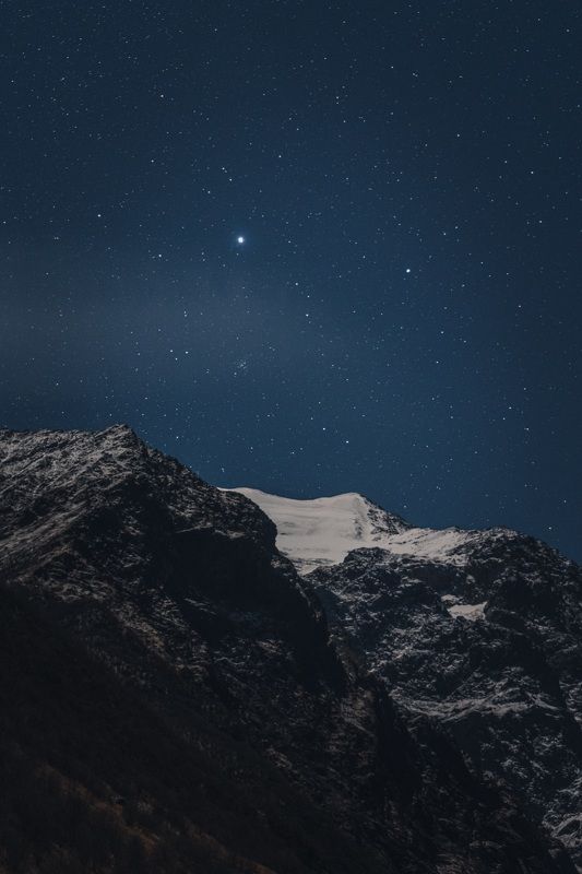 Ночь в горах Осетии.photo preview