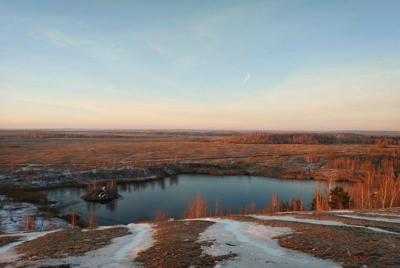 закат, просторы, природа, вечер, пейзаж Конец ноября.photo preview