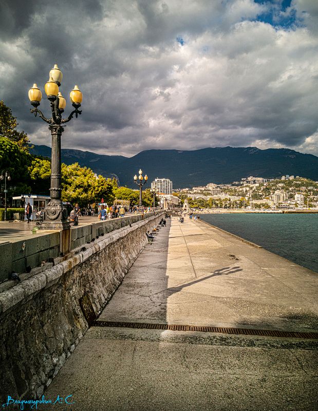 ялта набережная фонари Ялтинская набережная.photo preview