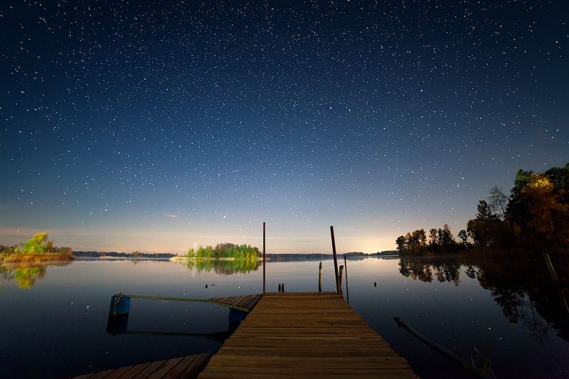 night, starlight, russia, nature, vuoksi Vuoksiphoto preview