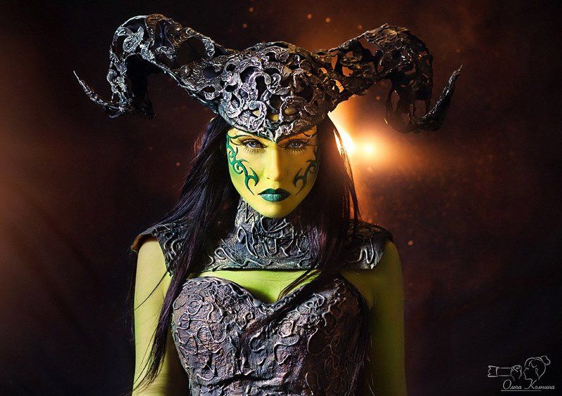 Бутофория, Гламур, Девушка-фавн, Лесная воительница, Студийная съёмка, Студийный портрет, Фотограф Колчина Ольга Лесная воительницаphoto preview