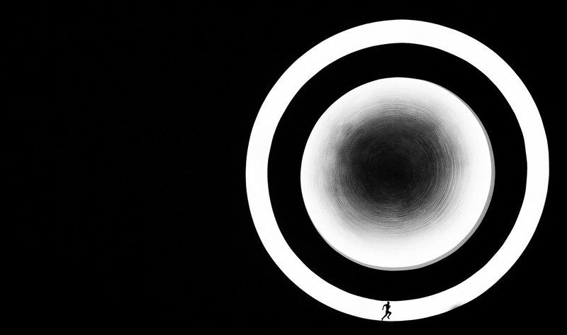 black&white, abstract,  Labyrinthinephoto preview