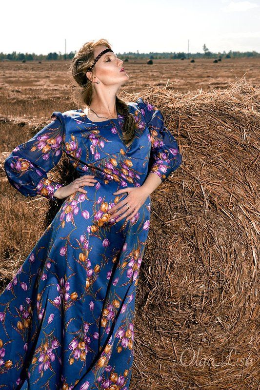 Autumn, Fashion, Field, Portrait, Pregnant, Woman Miraclephoto preview