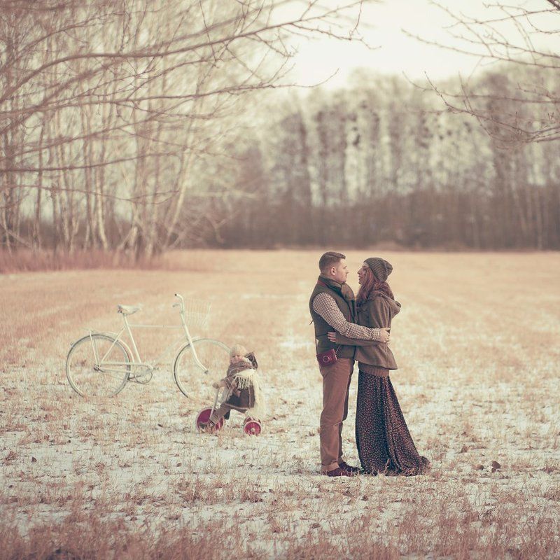 Девочка, Любовь, Семья велосипедыphoto preview