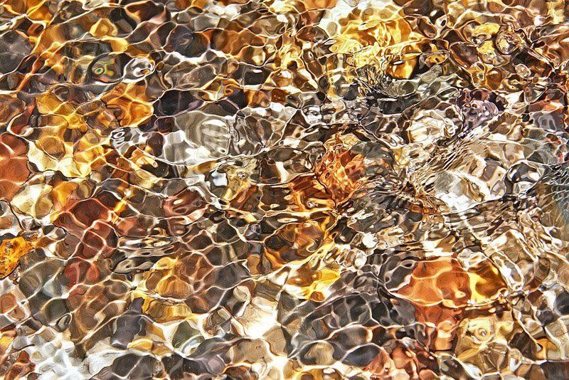 абстракция, вода, камни, природа, ручей, рябь Мозаика лесного ручьяphoto preview