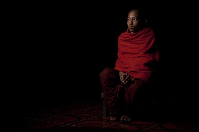 Birma, Burma, Genre, Man, Men, Monk, Myanmar, People, Portrait Following the lightphoto preview