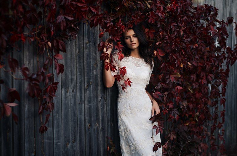 Девушка, Забор, Портрет, Портрет девушки photo preview