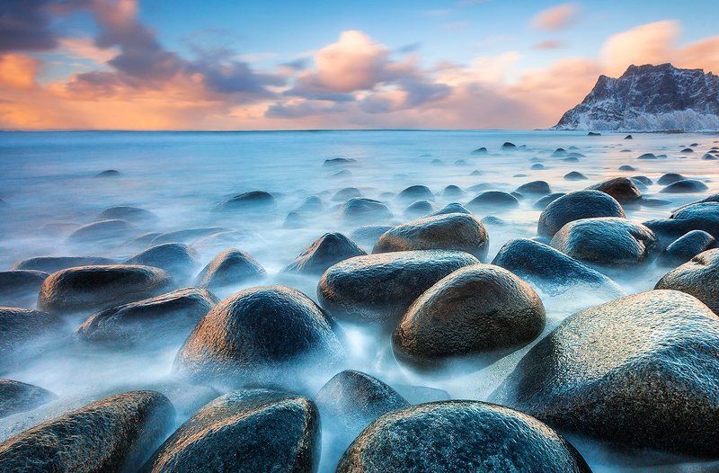 Лофотены, Морской пейзаж, Норвегия, Пейзаж Драже в глазури фото превью