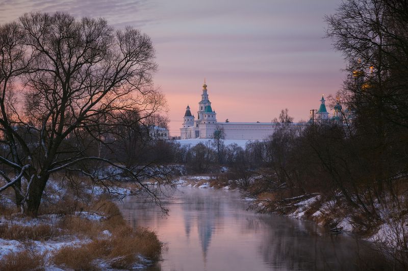 истра, храм, зима, подмосковье, река Декабрьphoto preview